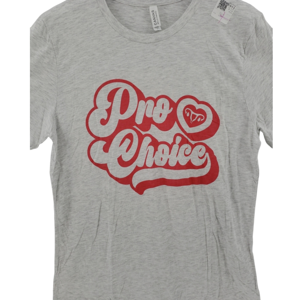 Bella Canvas NWT Pro Choice Tee Size Large in Gray